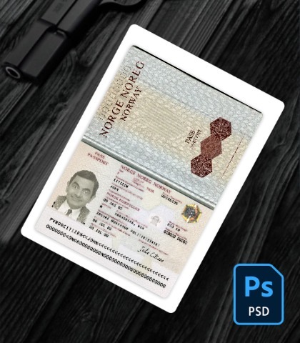 Norway passport version 2 PSD